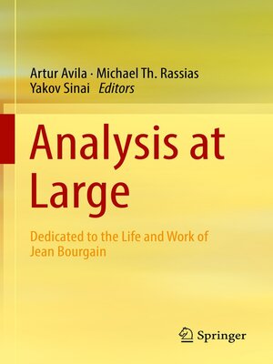 cover image of Analysis at Large